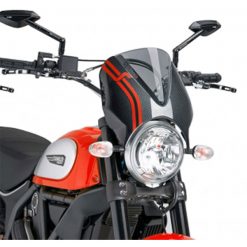 Cupolini Puig Cupolino Naked Ducati Scrambler 15 Fumè Chiaro / Carbonio