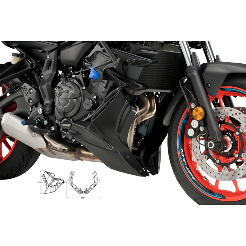 Accessori Vari Puntale Puig 20624 Mt-07 2021 Nero Opaco